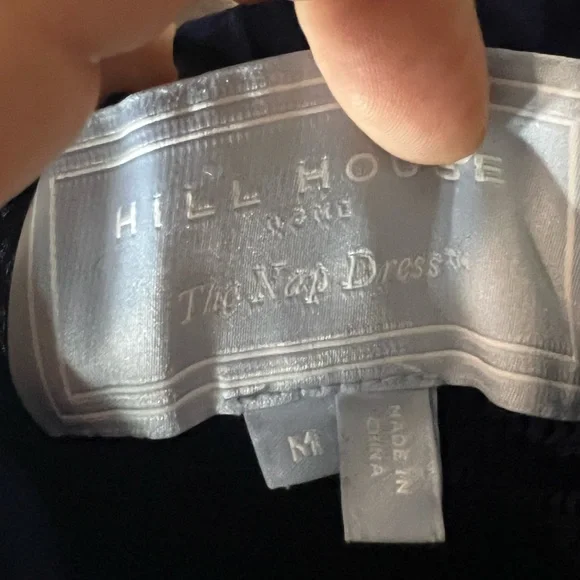 Hill house home the Ellie nap dress midi navy blue size medium - Picture 4 of 7